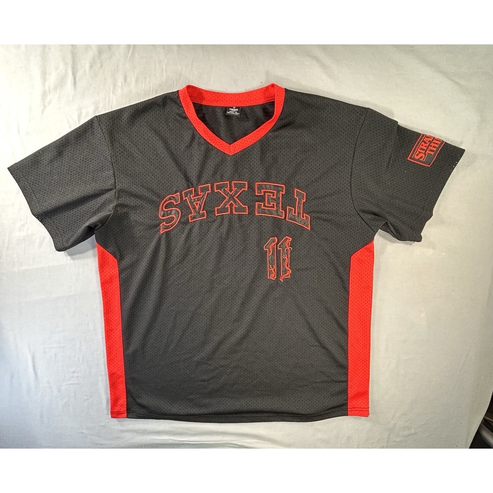 Texas Rangers Stranger Things Promo Jersey #11 Adult XL Baseball MLB Netflix TV